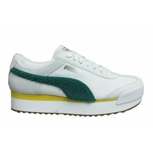 Puma Roma Amor Heritage White Green Low Lace Up Women’s Trainers